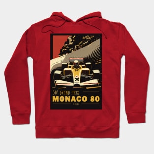 1980 Monaco Grand Prix Travel Poster Hoodie